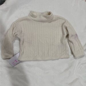 Cozy Cream Turtleneck Toddler Sweater